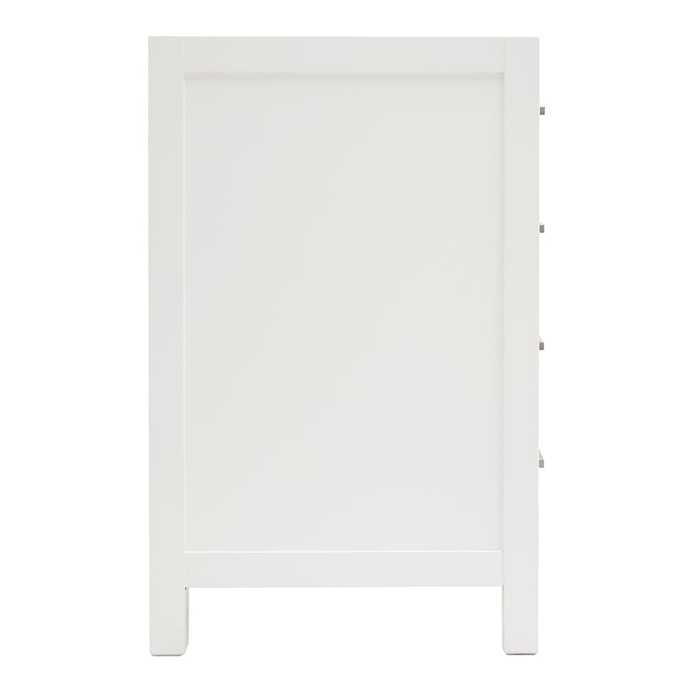 ARIEL Bathroom Vanity Base Cabinet 66" Inch in 66" Grey, Single Sink Configuration, 2 Soft Closing Doors, 9 Full Extension Dovetail Drawers, Brushed Nickel - Image 5
