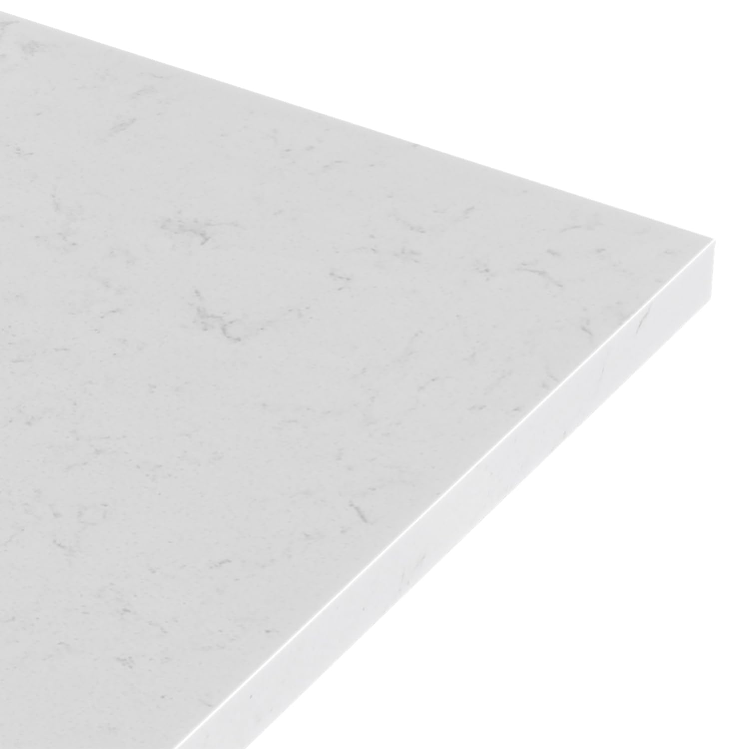 ARIEL Cambridge 54-inch Bathroom Vanity with Sink,Solid Wood, 1.5-inch Carrara White Quartz Countertop & Backsplash, Single Oval Porcelain Sink, 2 Soft Closing Doors, 9 Dovetail Drawers, White Oak - Image 18