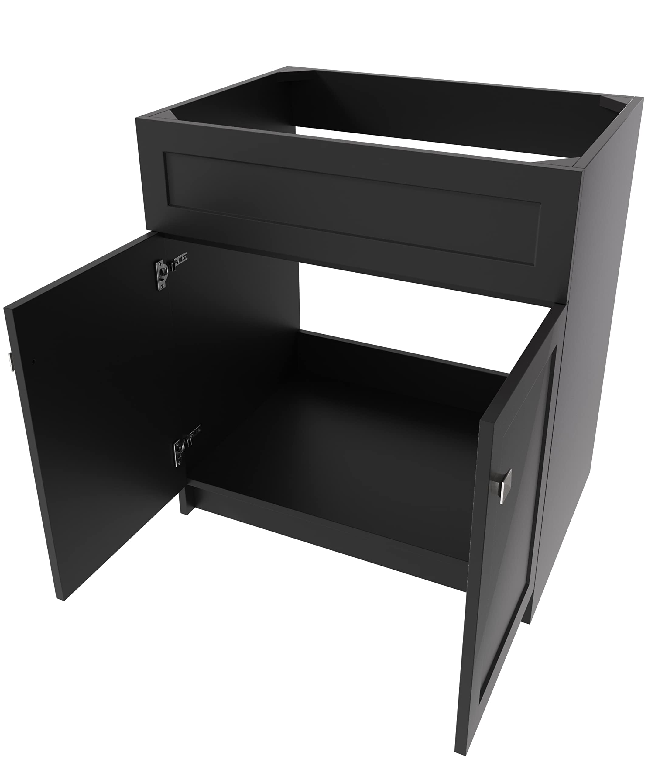 ARIEL Hamlet 30 in. Single Sink Base Cabinet in Black - Image 3