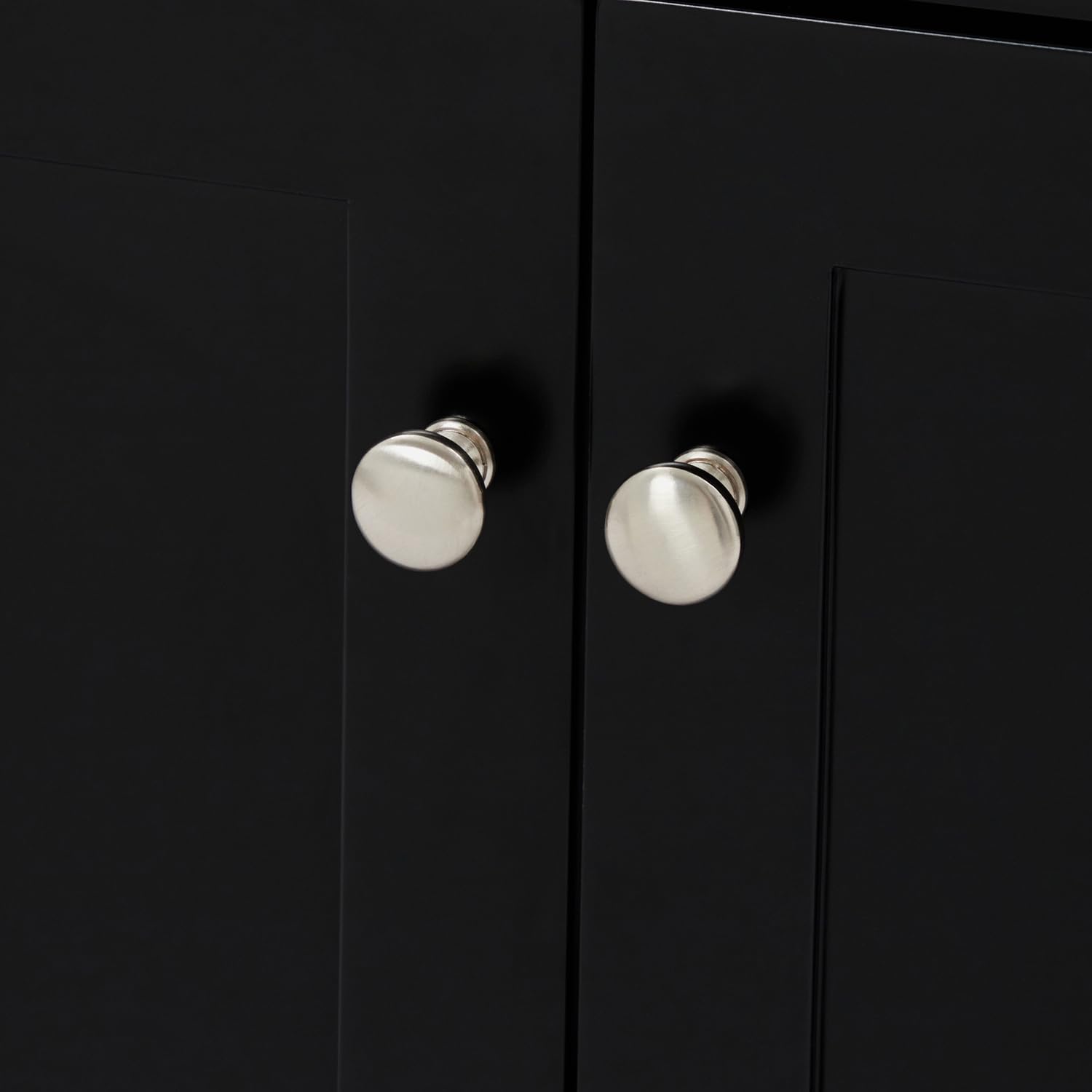 ARIEL Hamlet 66 Inch Double Sink Base Cabinet in Black - Image 9