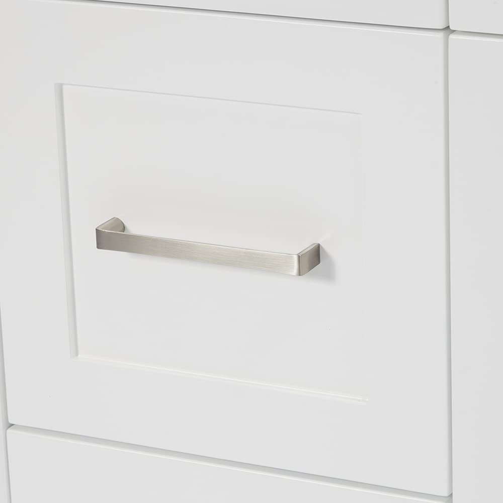 ARIEL Hamlet 72-inch Bathroom Vanity with Sink,Solid Wood, 1.5-inch Pure White Quartz Countertop & Backsplash, Double Rectangular Porcelain Sink, 4 Soft Closing Doors, 3 Dovetail Drawers, White - Image 16