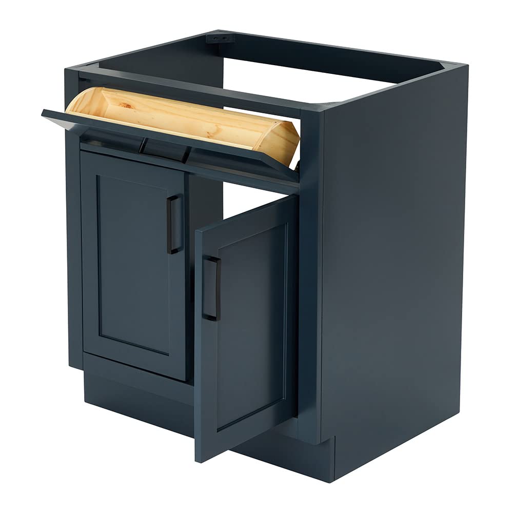 ARIEL Hepburn 30" Inch Single Sink Base Cabinet in Midnight Blue - Image 6