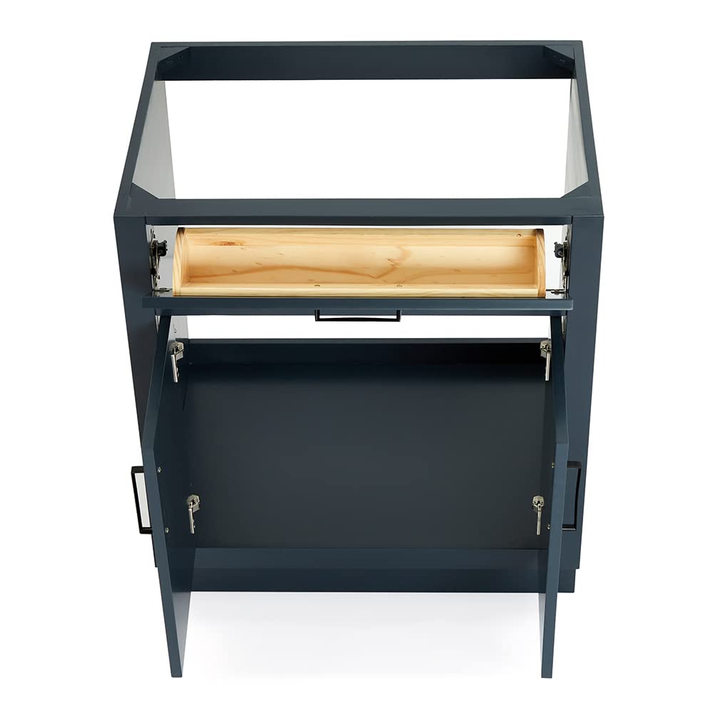 ARIEL Hepburn 30" Inch Single Sink Base Cabinet in Midnight Blue - Image 8