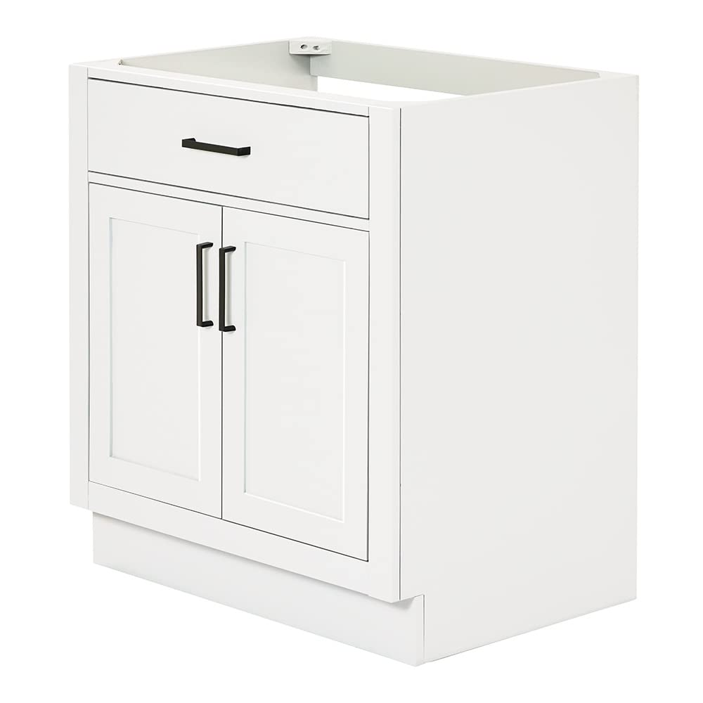 ARIEL Hepburn 30" Inch Single Sink Base Cabinet in White - Image 4