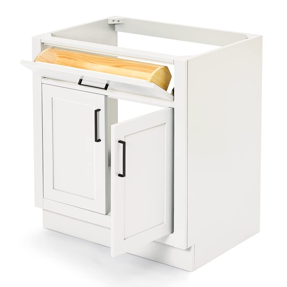 ARIEL Hepburn 30" Inch Single Sink Base Cabinet in White - Image 6