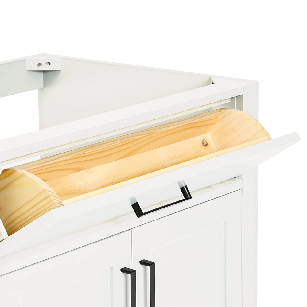 ARIEL Hepburn 30" Inch Single Sink Base Cabinet in White - Image 7