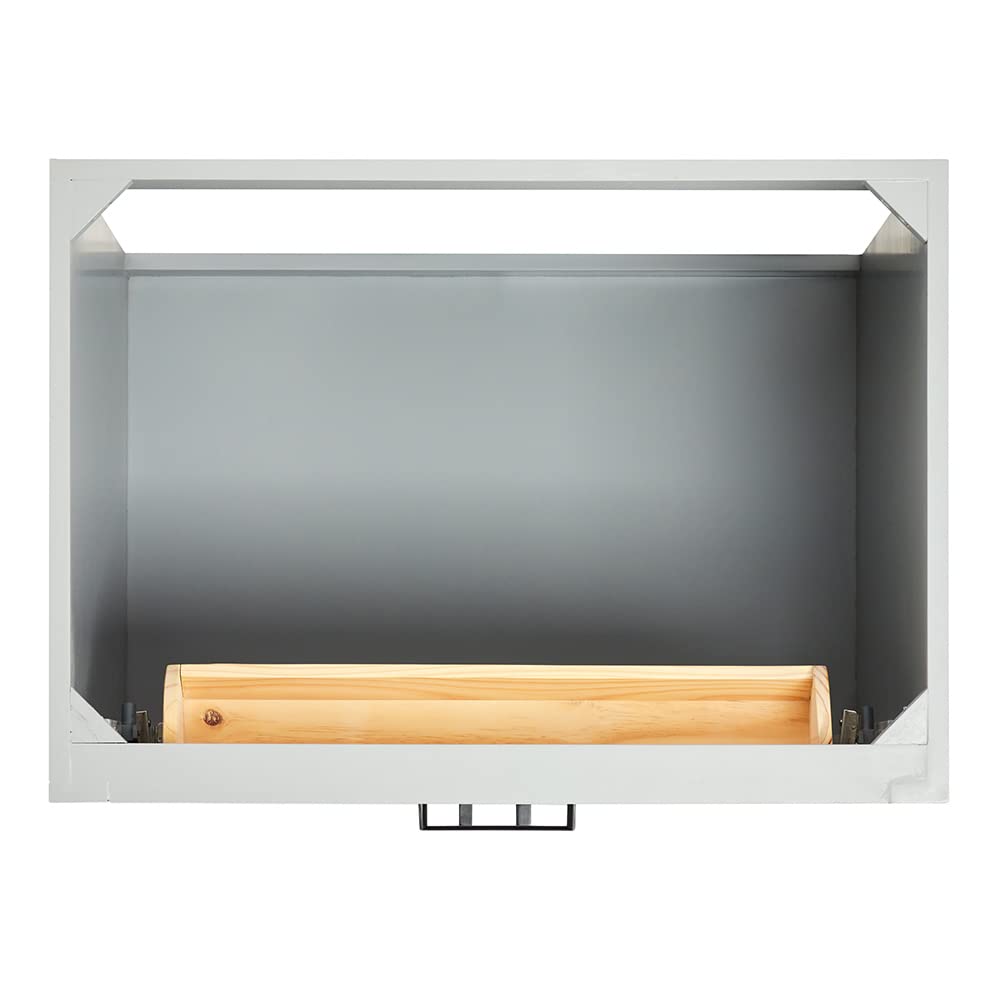 ARIEL Hepburn 30" Inch Single Sink Base Cabinet in Grey - Image 9